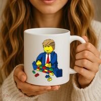 Donald Trump Presidential Building Brick Wall Coffee Mug thumb 3
