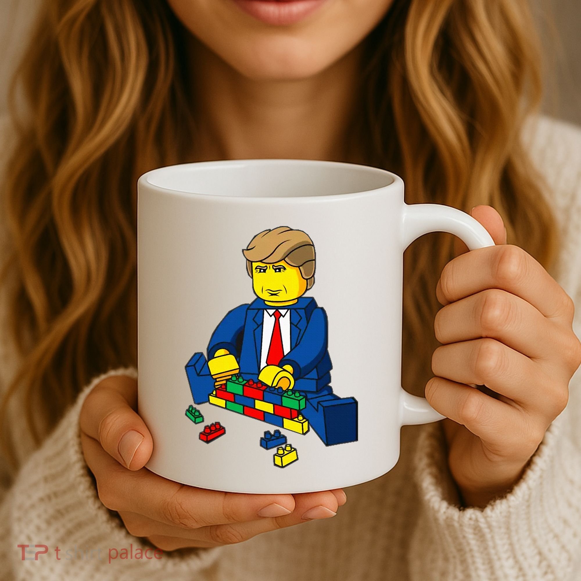 Donald Trump Presidential Building Brick Wall Coffee Mug