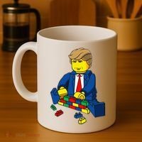 Donald Trump Presidential Building Brick Wall Coffee Mug thumb 4