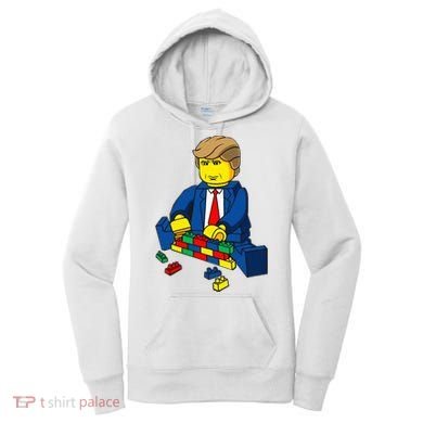 Donald Trump Presidential Building Brick Wall Women's Hoodie