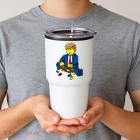 Donald Trump Presidential Building Brick Wall Tumbler thumb 2