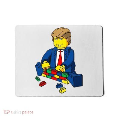 Donald Trump Presidential Building Brick Wall Mousepad