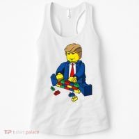 Donald Trump Presidential Building Brick Wall Women's Tank Top thumb 0