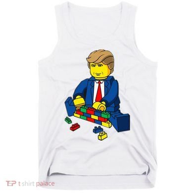 Donald Trump Presidential Building Brick Wall Tank Top