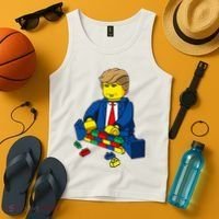 Donald Trump Presidential Building Brick Wall Tank Top thumb 4