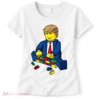Donald Trump Presidential Building Brick Wall Women's T-Shirt thumb 0