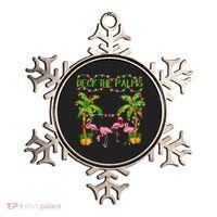 Deck The Palms Flamingo Lover Merry Christmas Pink Xmas Cute Gift Ornament thumb 0