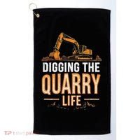 Digging The Quarry Life Excavation Golf Towel thumb 0