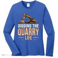 Digging The Quarry Life Excavation Women's Long Sleeve Shirt thumb 0