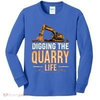 Digging The Quarry Life Excavation Kids Long Sleeve Shirt thumb 0
