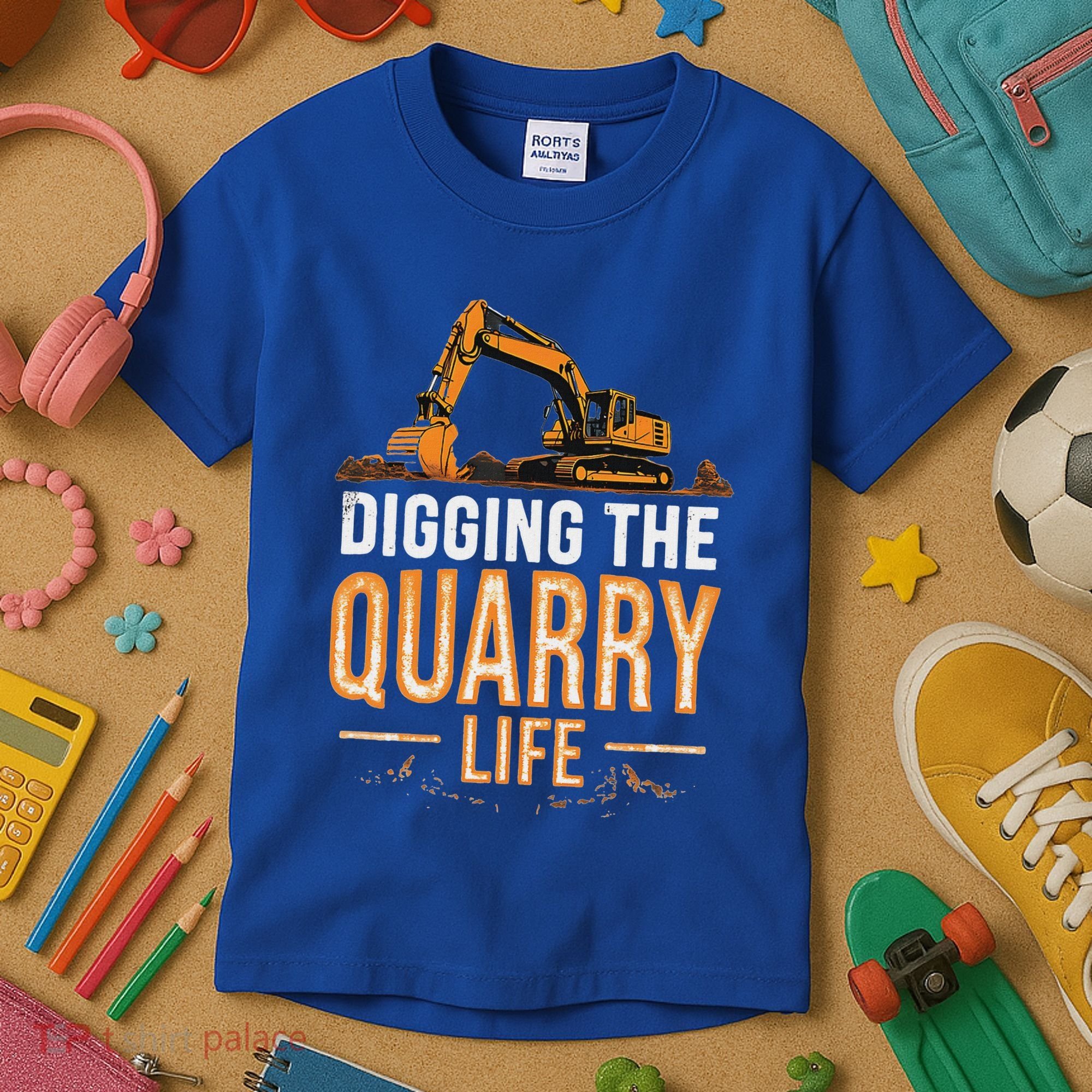 Digging The Quarry Life Excavation Kids T-Shirt