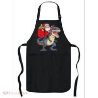Dinosaur T Rex Christmas Santa Xmas Squad Apron thumb 0