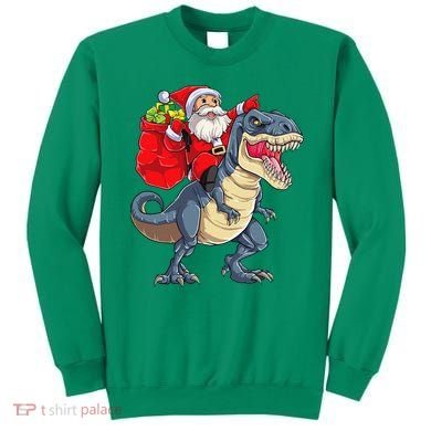 Dinosaur T Rex Christmas Santa Xmas Squad Sweatshirt