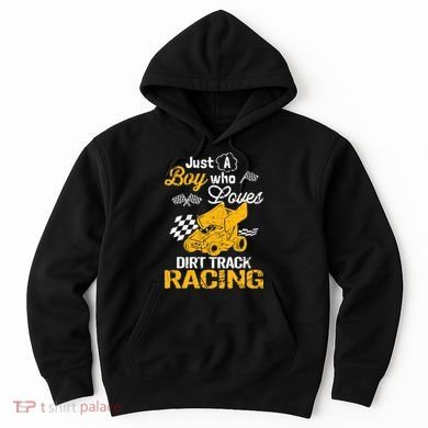 Dirt Track Racing Boy Hoodie