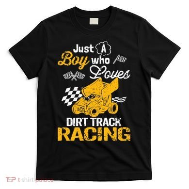 Dirt Track Racing Boy T-Shirt