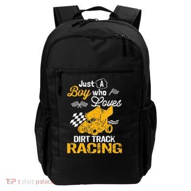 Dirt Track Racing Boy Backpack