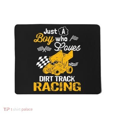 Dirt Track Racing Boy Mousepad