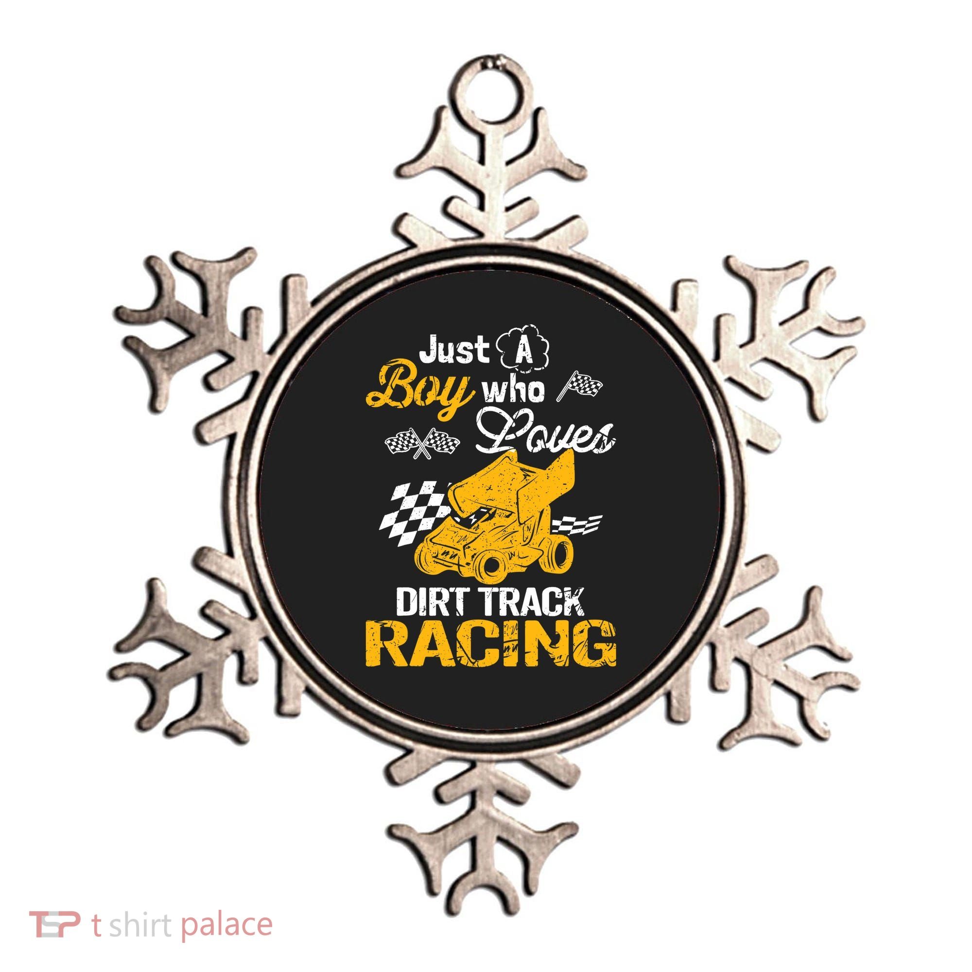 Dirt Track Racing Boy Ornament
