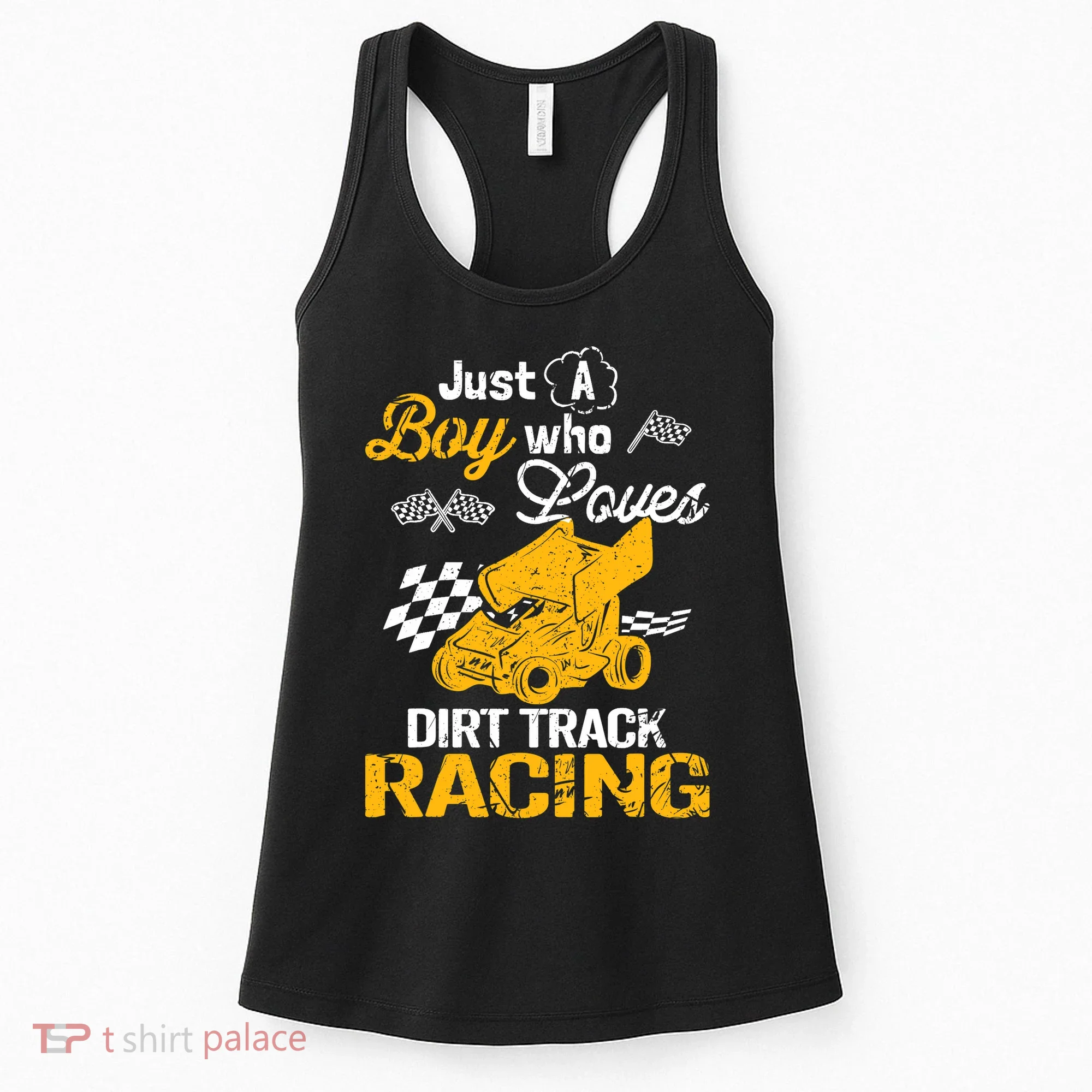 Dirt Track Racing Boy Women's Tank Top