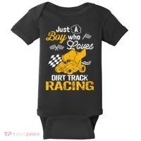 Dirt Track Racing Boy Baby Bodysuit thumb 0