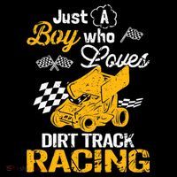 Dirt Track Racing Boy Baby Bodysuit thumb 2