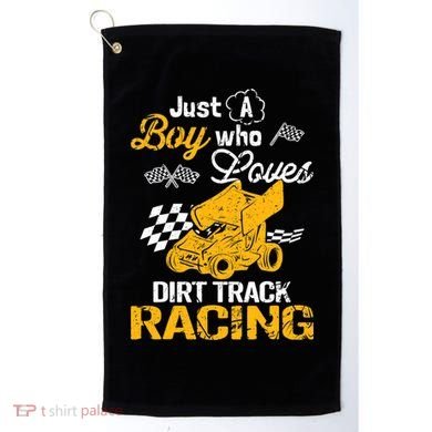Dirt Track Racing Boy Golf Towel