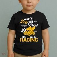 Dirt Track Racing Boy Toddler T-Shirt thumb 2