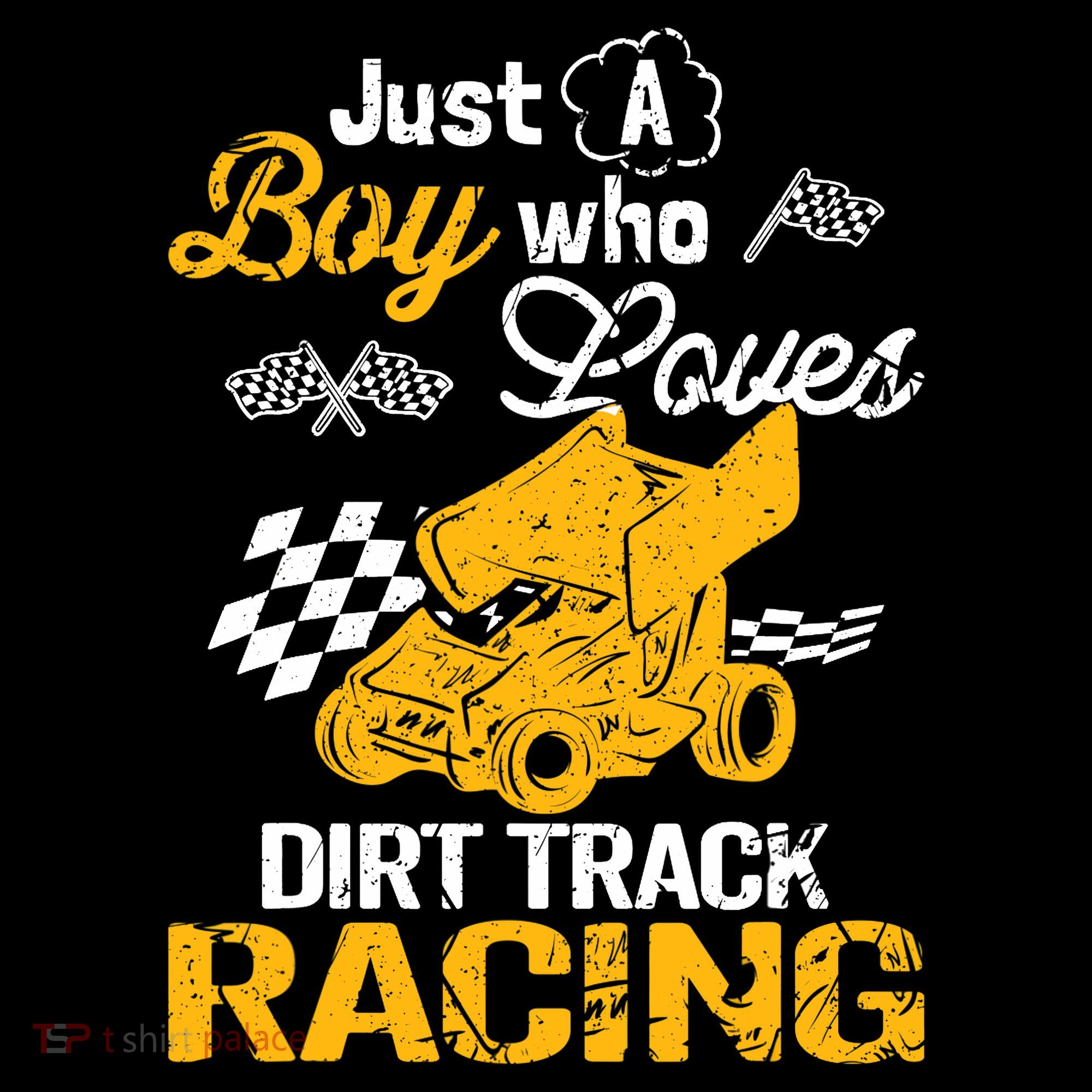Dirt Track Racing Boy Women's Long Sleeve Shirt