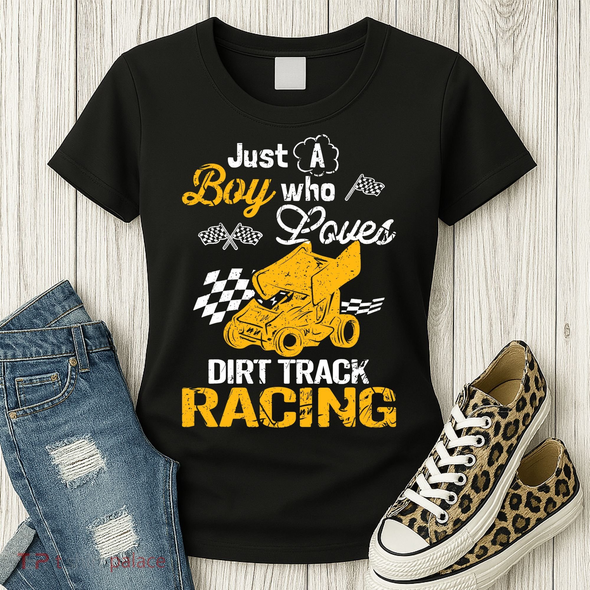 Dirt Track Racing Boy Women's T-Shirt