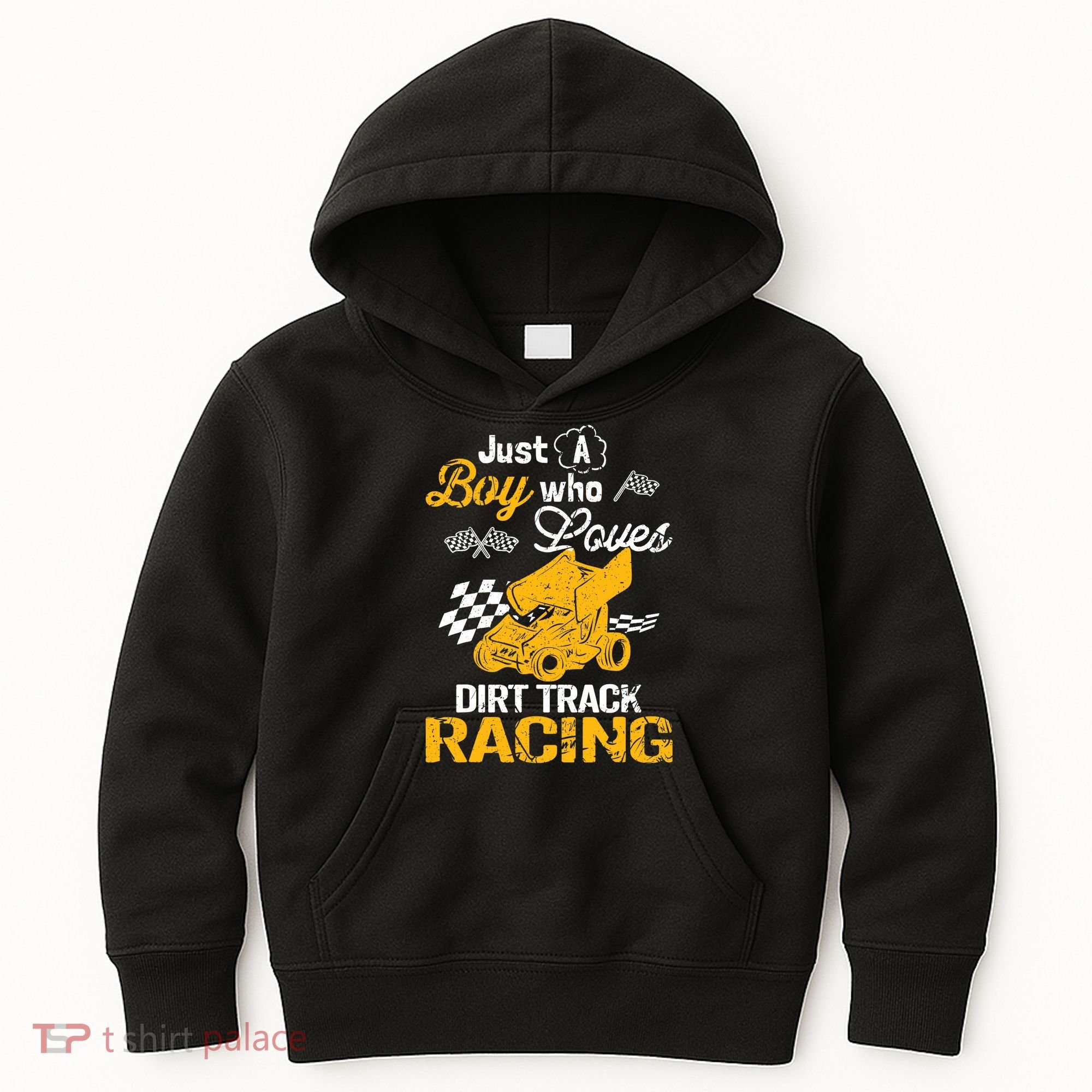 Dirt Track Racing Boy Kids Hoodie