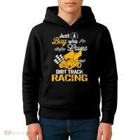Dirt Track Racing Boy Kids Hoodie thumb 4