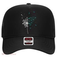 Dandelion Teal Ribbon Cool Ovarian Cancer Awareness Gifts Hat thumb 0