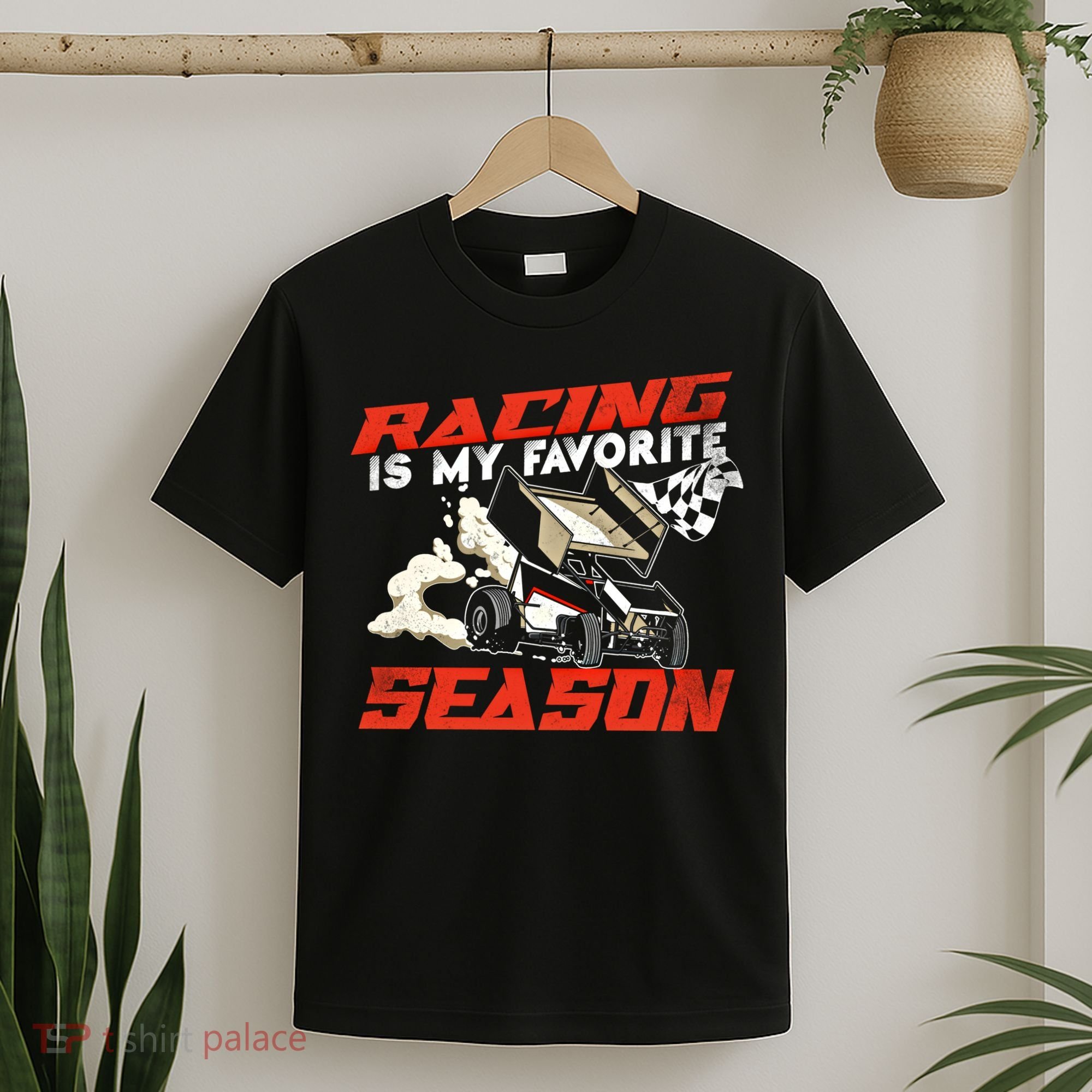 Dirt Track Racing Race Sprint Car Vintage Gift T-Shirt