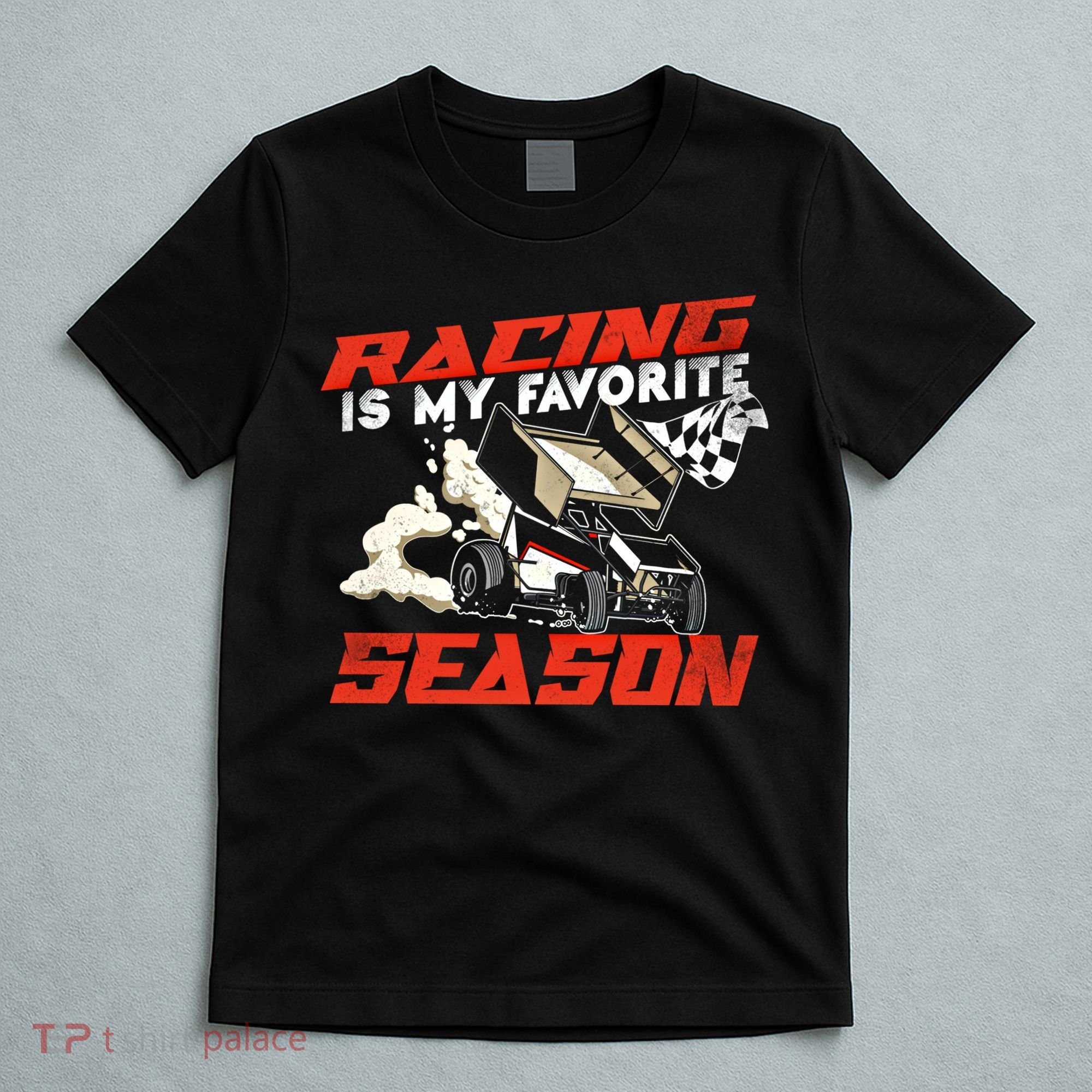 Dirt Track Racing Race Sprint Car Vintage Gift T-Shirt