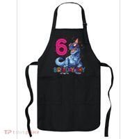 Dinosaur T Rex 6 Year Old Boy Funny 6th Birthday Gifts Apron thumb 0