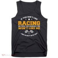 Dirt Track Racing Automobile Mx Motocross Race Car Racers Tank Top thumb 0