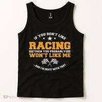 Dirt Track Racing Automobile Mx Motocross Race Car Racers Tank Top thumb 2