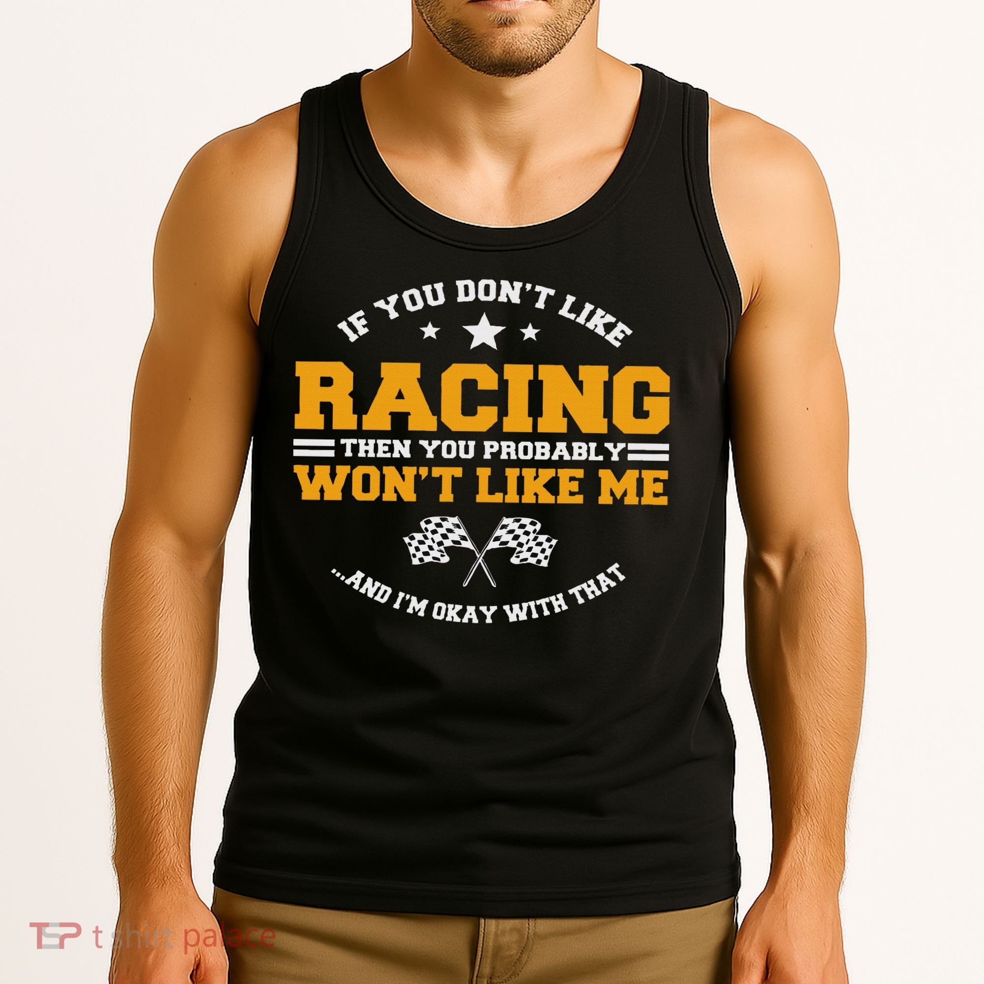 Dirt Track Racing Automobile Mx Motocross Race Car Racers Tank Top