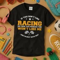 Dirt Track Racing Automobile Mx Motocross Race Car Racers Kids T-Shirt thumb 3