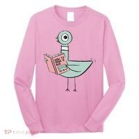 Driven To Read Pigeon Library Reading Books Long Sleeve Shirt thumb 0