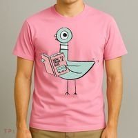 Driven To Read Pigeon Library Reading Books T-Shirt thumb 3
