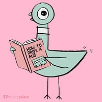 Driven To Read Pigeon Library Reading Books Coaster thumb 2