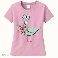 Driven To Read Pigeon Library Reading Books Women's T-Shirt thumb 0
