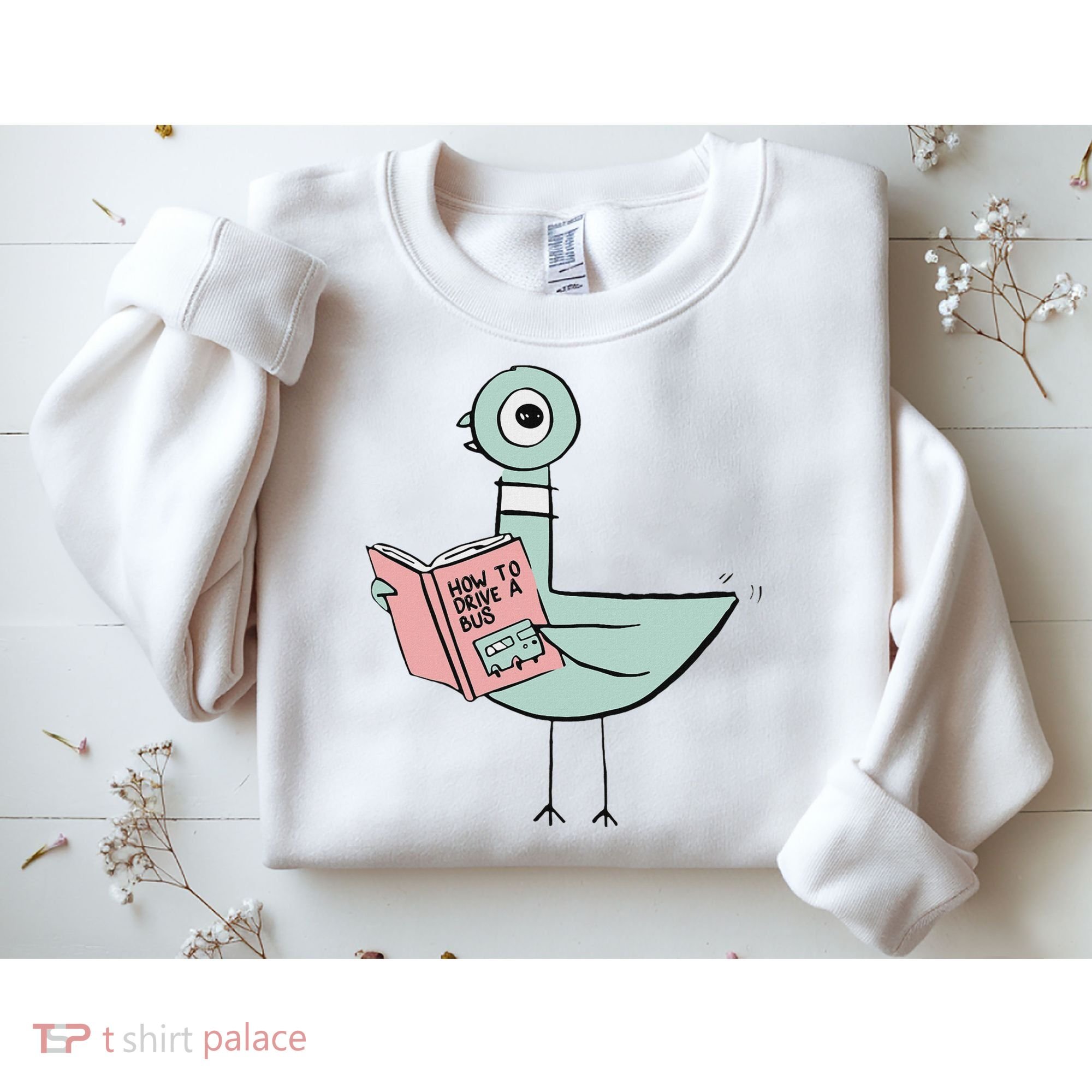 Driven To Read Pigeon Library Reading Books Sweatshirt