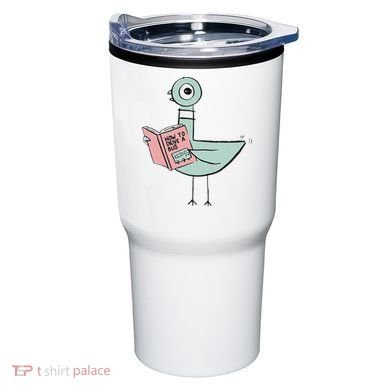 Driven To Read Pigeon Library Reading Books Tumbler