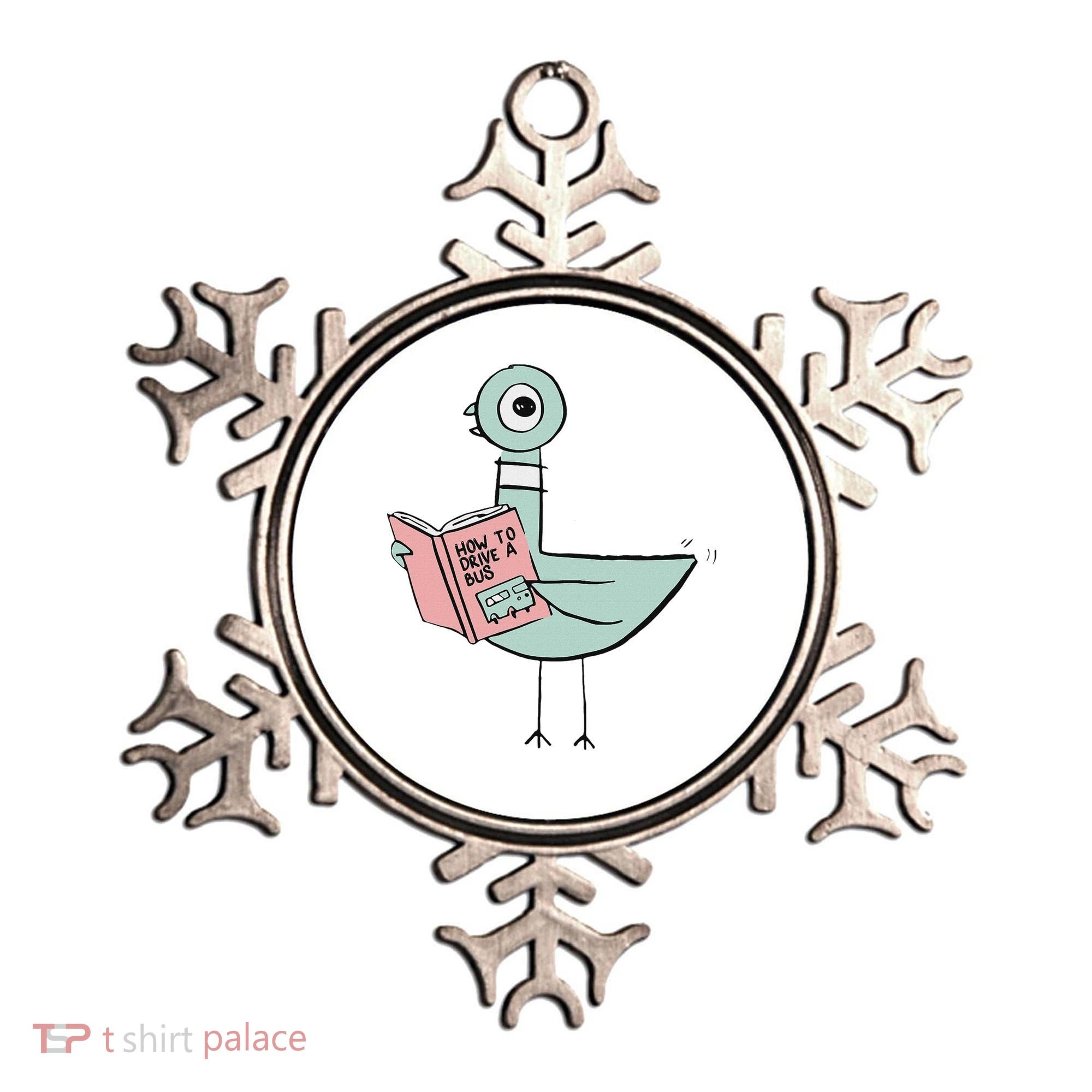 Driven To Read Pigeon Library Reading Books Ornament
