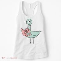 Driven To Read Pigeon Library Reading Books Women's Tank Top thumb 0