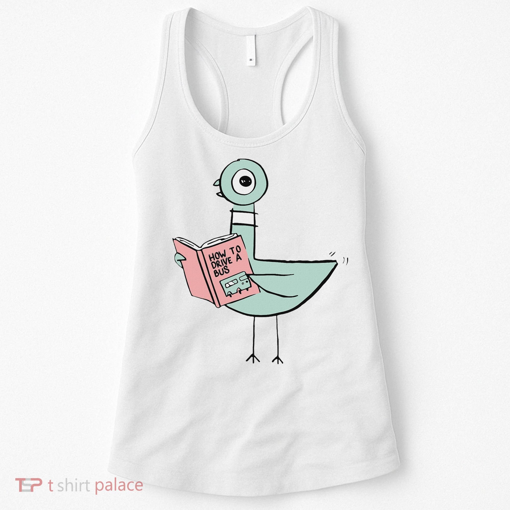 Driven To Read Pigeon Library Reading Books Women's Tank Top