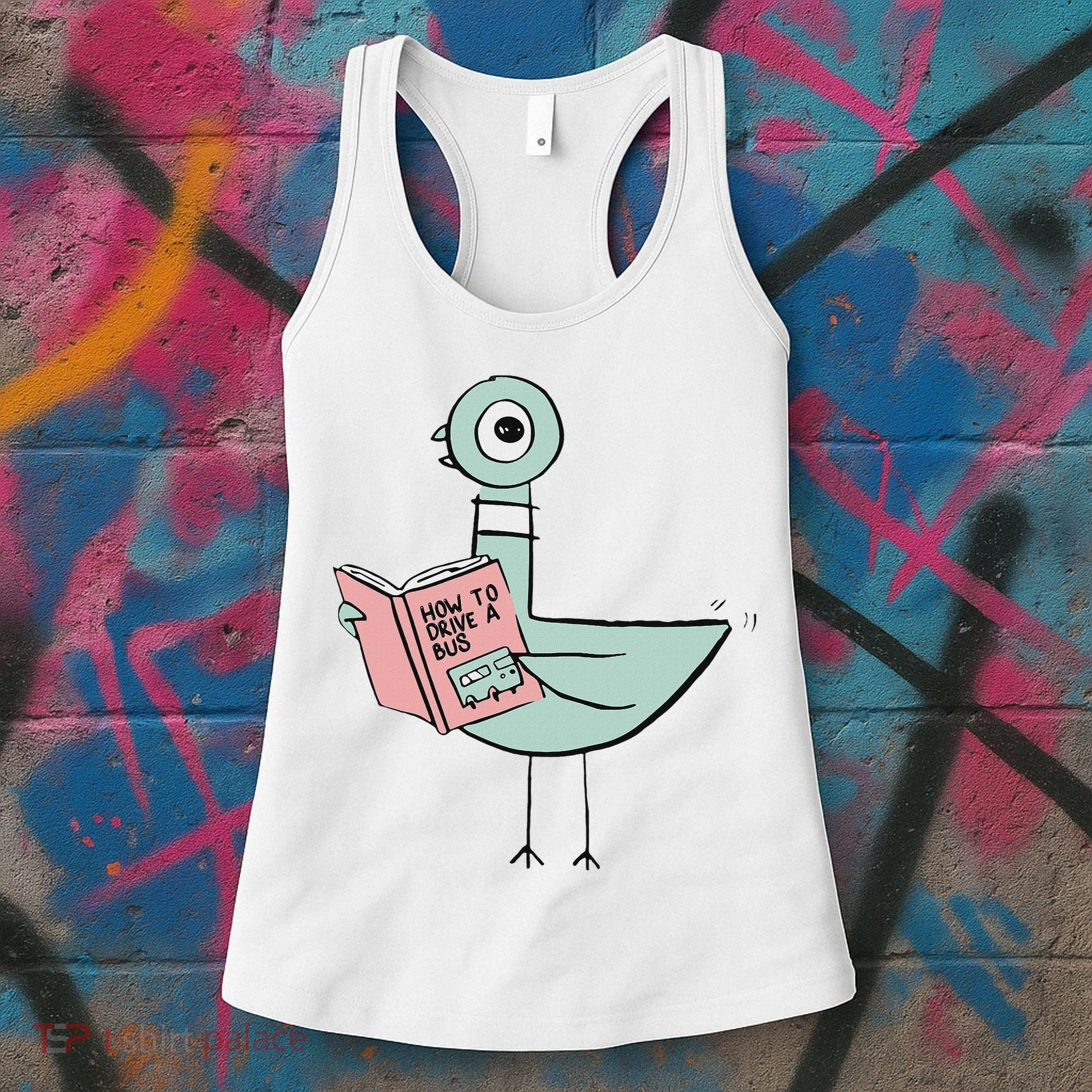 Driven To Read Pigeon Library Reading Books Women's Tank Top