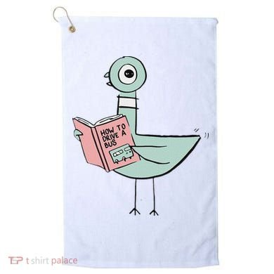 Driven To Read Pigeon Library Reading Books Golf Towel